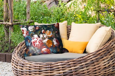 Buitenkussens - Tuin - Vintage - Kleurrijk - Bloemen - Modern - 50x30 cm