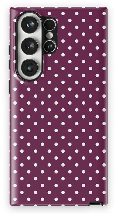 Polka Dots Hoesje Samsung Galaxy S23 Ultra | Geschikt Voor Mag | Stippen Design Backcover Samsung Galaxy S23 Ultra Purple Pop