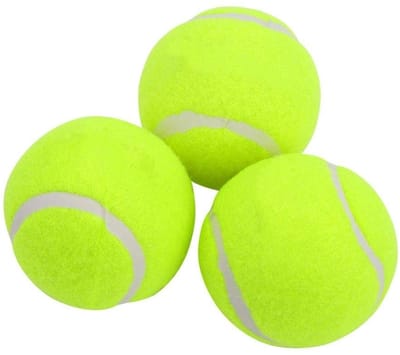 Dailygoods- Tennisballen 3 Stuks - Fluorescerend Geel - Hoge Kwaliteit - Oefenballen - Duurzaam - Veelzijdig - Ideaal voor Binnen/Buiten gebruik - Sportballen