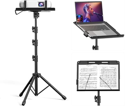DailySupplies® Projector Statief - Beamer Standaard - Tripod Verstelbaar - Zwart
