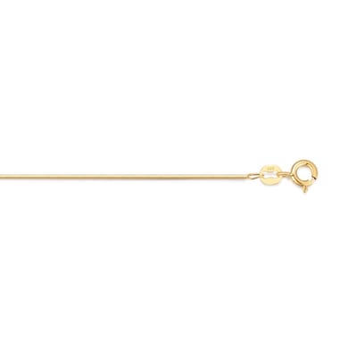 Twice As Nice Halsketting in 18kt verguld zilver, vierkante slangketting 70cm
