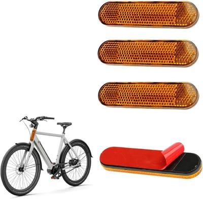 Set van 4 Professionele Reflectoren, Scheur- en Waterdicht, Reflecterende Strips voor Voertuigen, Veiligheidsmarkering voor Vrachtwagens, Motoren en Fietsen