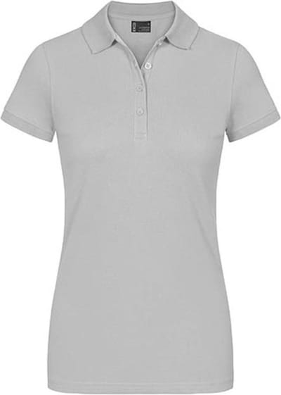 Damespolo 'Promodoro' met korte mouwen Light Grey - S