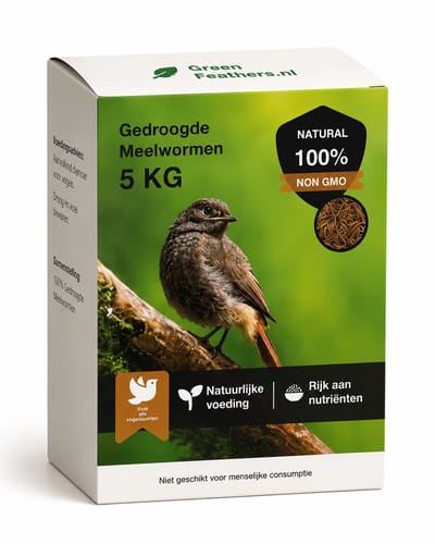 Gedroogde Meelwormen - Extra Eiwit Rijk - Voer Geschikt voor Vogels Reptielen Vissen - 5 KG