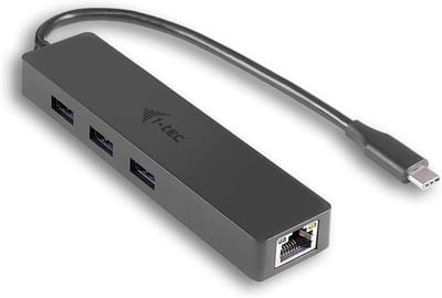 USB-C Hub met 3x USB 3.0 Poorten en Gigabit Ethernet Adapter