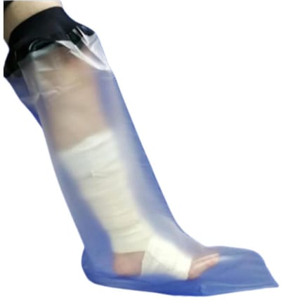Waterdichte Duschstoefel voor Beenbescherming, Ideaal voor Letselherstel, Fracturen en Wondgenezing, Korte Stijl voor Volwassenen