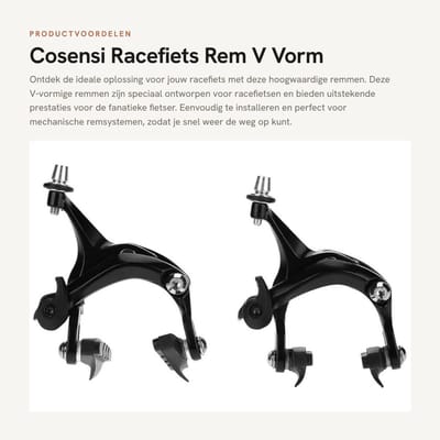 Dailygoods- Remklauw Duurzaam - Racefiets Rem - Aluminiumlegering - Eenvoudig te Installeren - Slijtvast - Corrosiebestendig - Fietsrem