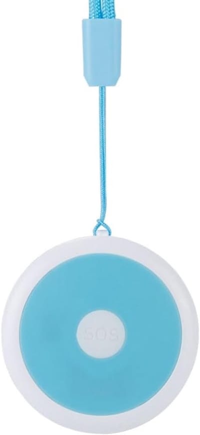 Persoonlijke Tracker - Noodalarm Kinderen - Veiligheid Thuis - 4G GPS Locatie - 4.8 x 4.8 cm - Blauw