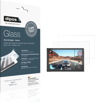 dipos – 2x Matte Pantserfolie geschikt voor Dghrti TAB20 10.1 | 9H Screenprotector