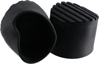Ladder Voet Covers - Telescoop Ladder - Vloer Beschermen - Antislip Ontwerp - 5.6cm Diameter - Zwart