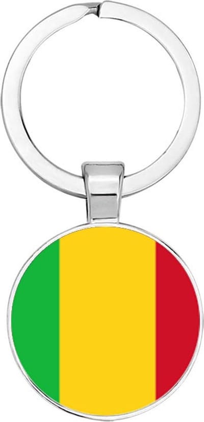 Akyol - Mali Sleutelhanger - Mali - Toeristen - Must go - Mali travel guide - Accessoires - Cadeau - Gift - Geschenk - 2,5 x 2,5 CM