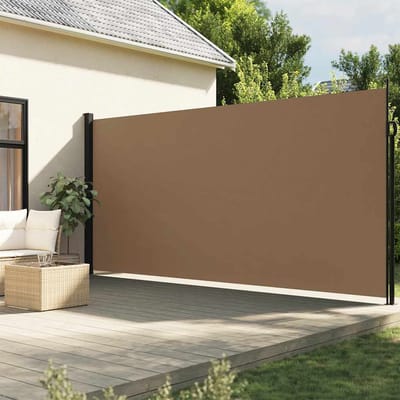 vidaXL - Windscherm - uittrekbaar - 200x500 - cm - taupe