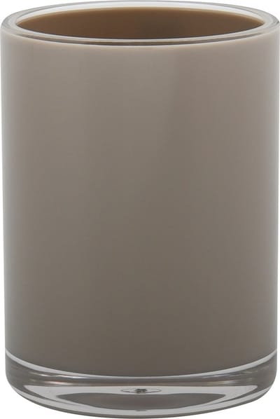 MSV MANIHI Tandenborstelhouder Beker Taupe – Badkamer Organizer Tandenborstel Houder – 7 x 9,5 cm