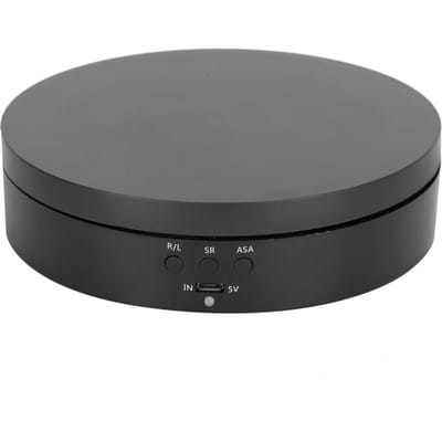 2-4KG Draagvermogen 3 Versnellingen Twee Richtingen Roterende Draaischijf Displaystandaard voor Sieraden Telefoon Zwart
