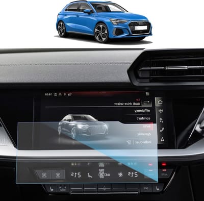 Screen Protector Film voor Audi A3 Type 8Y (2020-2024) - Tempered Glass, Krasbestendig, 9H Hardheid, Navigatiescherm Bescherming (10.1 Inch)