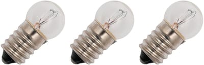 Signaallamp E14 130V 3W - 23 mAh - 3 stuks - G18 Gloeilamp Ø18mm - 35mm - 2500K - Dimbaar