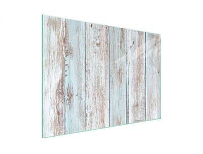 TMK ArtDeko - Beschermplaat - Gehard Glas - 70x52 cm - Hout Print