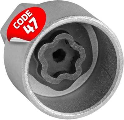 SW-Stahl 02384L-7 Wielslotadapter Code 47 compatibel met BMW | Wielbeveiligingsadapter | Wielslotsleutel