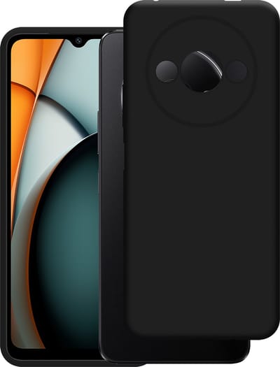 Just in Case hoesje geschikt voor Xiaomi Redmi A3 Hoesje Siliconen - Flexibele Case - Zwart