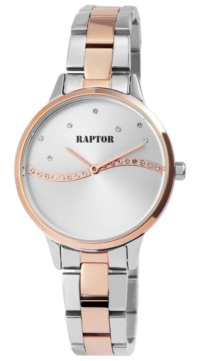 Raptor Dameshorloge Roestvrij staal Flake, Strass