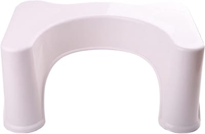 Hulpkruk - Stapelse - Badkamercomfort - Antislip ontwerp - 47x32x21cm - Wit