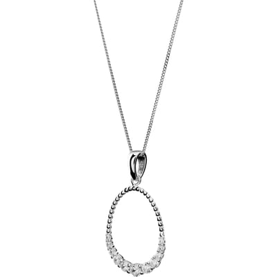 Orphelia 'Aria' Dames 925 Sterling Zilveren Ketting met Hanger - Zilver ZH-7494