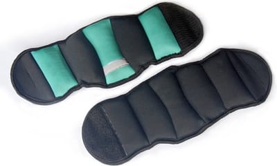 RS Sports - Enkel- en Polsgewichten -  2 x 1,5 kg - Zwart/Groen