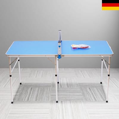 Opvouwbare Tafeltennistafel - Mini Tafeltennis Pong Tafel - Binnen Spelen - Robuust Stalen Frame