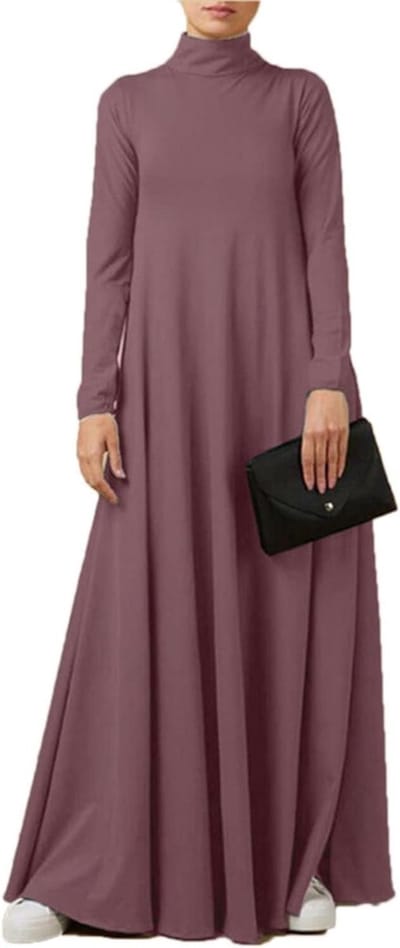 Dames Abaya Jurk - Islamitische Kleding - Religieuze Gelegenheden - Losse Pasvorm - Grote Maten - Zwart