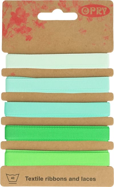 Opry Grosgrain Lint Groen 5 x 1 meter 10 mm 60904