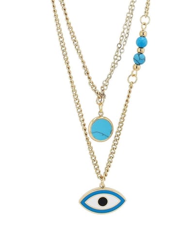 AKZENT Akzent dames ketting met hanger "Eldern" met hanger 925 zilver - dames halsketting - verguld