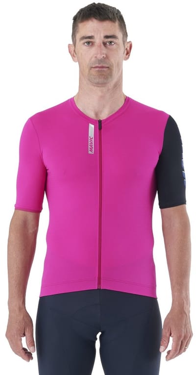 Mavic Essential Korte Mouw Wielertrui Roze XL Man