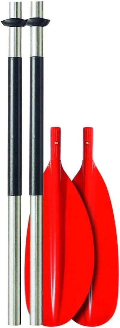 Kajakpeddel 4-delig - Peddel Kajak - Kajak Varen - Aluminium Schacht - 230 cm - Zilver
