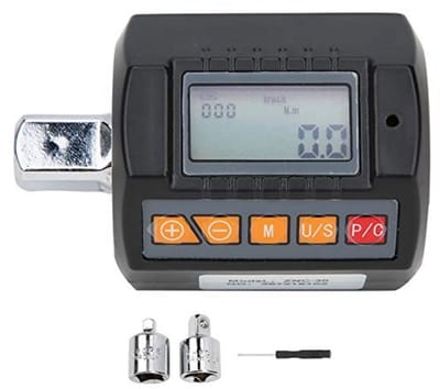 Dailygoods- Momentsleutel Digitale 3-30N.M - Torsiesleuteladapter - Geluids- en Lichtalarm - Achtergrondverlichting - 4 Torsie-eenheden - 3 Werkmodi - Torque Wrench