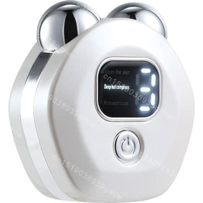 Gezichtsmassager Microstroom Roller Vibratiemassage Nek Gezicht Lifting Apparaat Huidverstrakking Gezicht Anti-Rimpel Schoonheid Gezicht wit