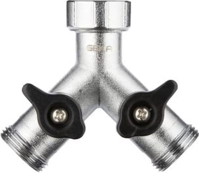 Geka push-fit 2-weg ventiel, 2x buitendraad 3/4 inch