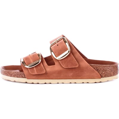 Damessandalen Birkenstock Arizona Big Buckle Natural Leather Oiled