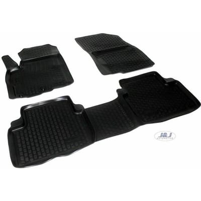 J&;J AUTOMOBILE | Tapis De Sol En Caoutchouc 3D Exclusif Pour Mitsubishi C-Crosser 2007-2012 noir