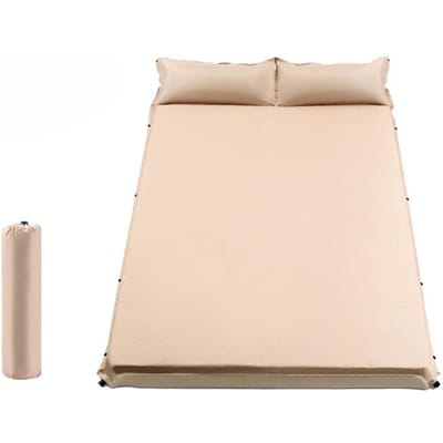 Automatische Opblaasbare Matras voor Buiten Tent Slaapmat Draagbaar Verdikt Kamperen Binnenmatras Opblaasbaar Matras Bed 195*65*3cm beige