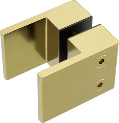 Owen & Finch Douchedeur Handvat | PVD Glasbeslag Brushed Champagne Gold | Geborsteld Champagne Goud PVD