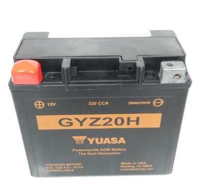 Batterie SLA Yuasa pour quad Arctic cat 550 H1 Efi 4X4 Auto 2009 à 2011 GYZ20H 12V 20Ah Neuf