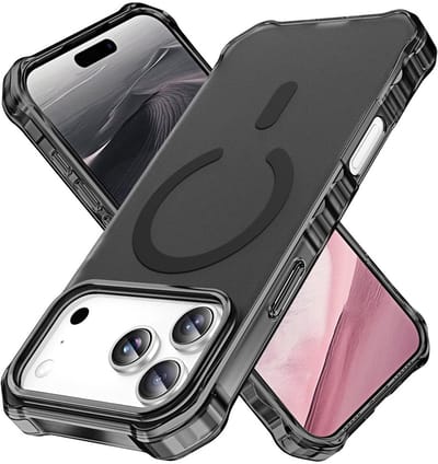 Coverup Hoesje - Geschikt voor iPhone 17 Pro Max Hoesje - Coverup ShockProof TPU Back Cover - MagSafe Compatible - Zwart