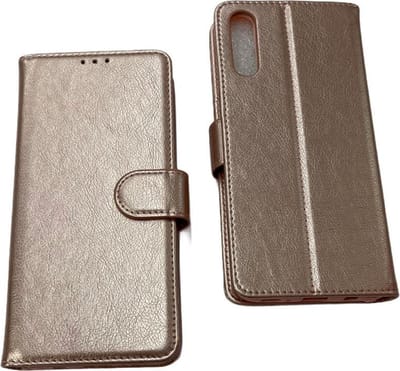 ZKl Telecom Telefoonhoesje - Book Case - Geschikt Voor Samsung Galaxy A50 - Roze En Goud