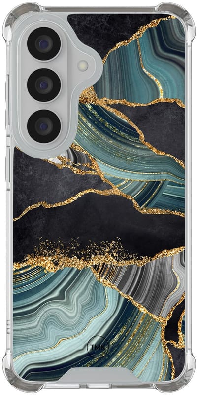 Shockproof hoesje geschikt voor Samsung Galaxy S26 - Marble jade stone - Schokbestendig - Verhoogde randen - TPU case - Extra Sterke Back Cover - Marmer - Transparant, Multi