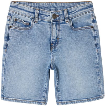 Vertbaudet Bermuda in denim voor jongens met verstelbare taille