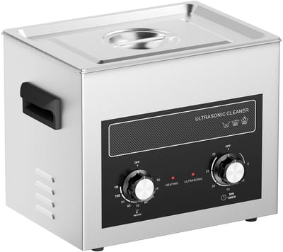 Ultrasoonreiniger - 10 L Professioneel - Verwarming & Timer - Digitale Bediening - Mand Inbegrepen - 240 W - Ultrasone Reiniging - Voor Metalen Onderdelen en Carburateurs