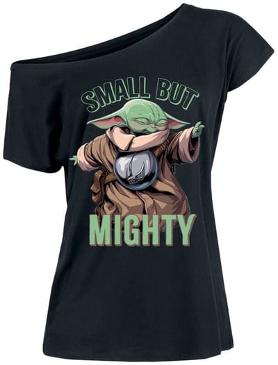 Star Wars - Disney T-shirt - The Mandalorian - Grogu - Small But Mighty - Grogu - S tot 5XL - voor Vrouwen - zwart