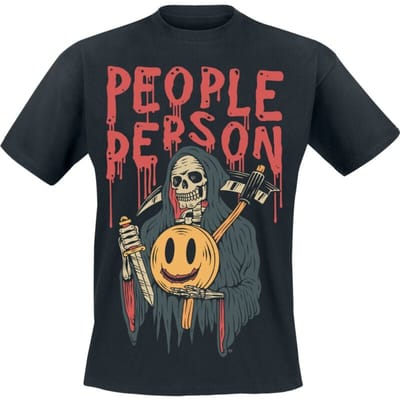 Goodie Two Sleeves - Fun T-shirt - People Person - M - voor Mannen - zwart