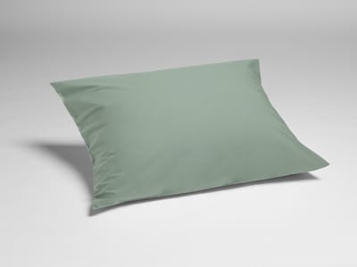 Yumeko kussensloop percal katoen jade groen 50x70 - Bio, eco & fairtrade - 1 stuk