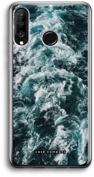 Case Company® - Hoesje geschikt voor Huawei P30 Lite hoesje - Zee golf - Soft Cover Telefoonhoesje - Bescherming aan alle Kanten en Schermrand